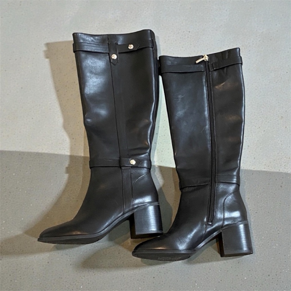 Essex Lane Black Heeled Boots
